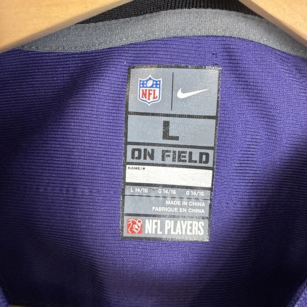 Nike‎ Baltimore Ravens Justin Tucker Jersey Youth Large Purple #9 NFL Football